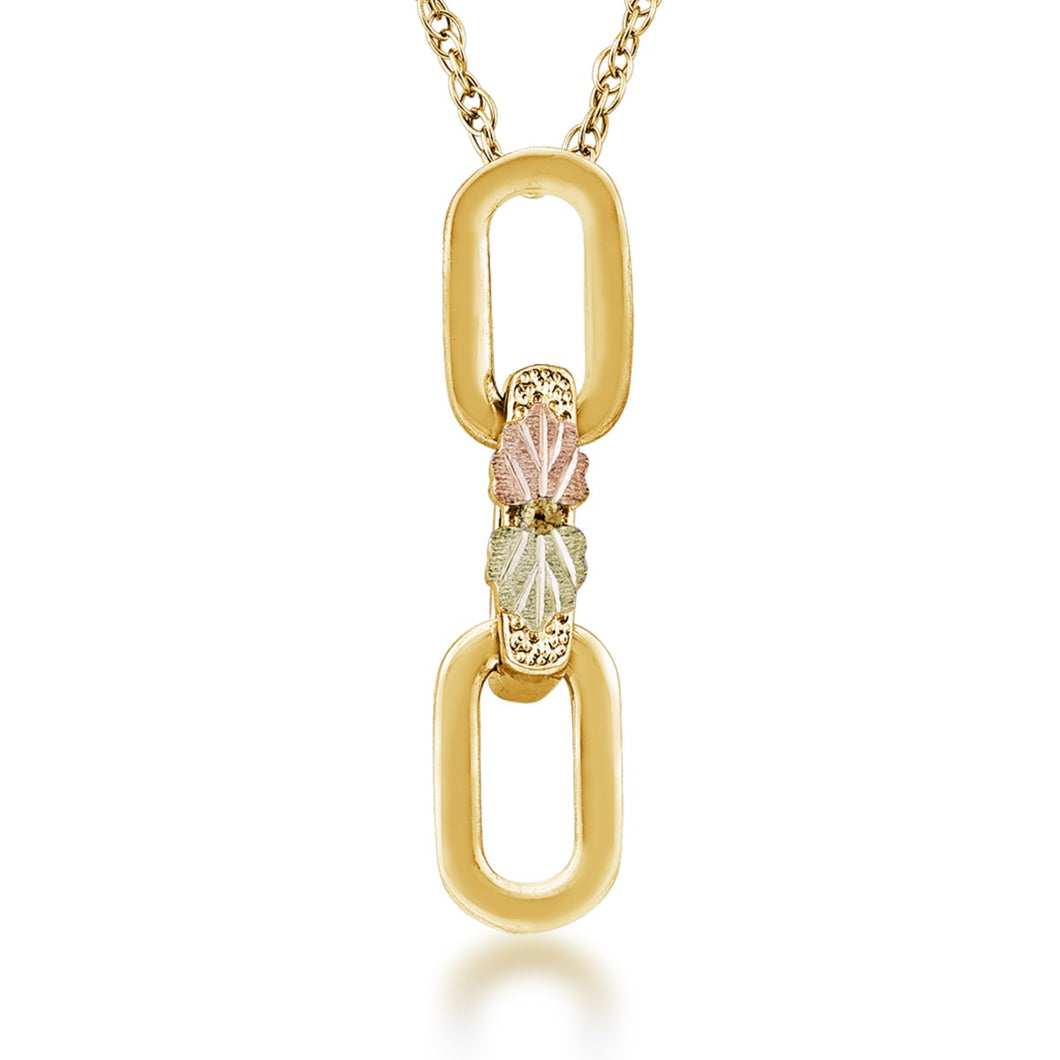 Locks of Love Black Hills Gold Pendant & Necklace