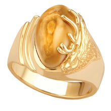 Kootenai Elk Ivory Gold Ladies Ring