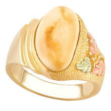 Mystic - Elk Ivory Gold Ladies Ring