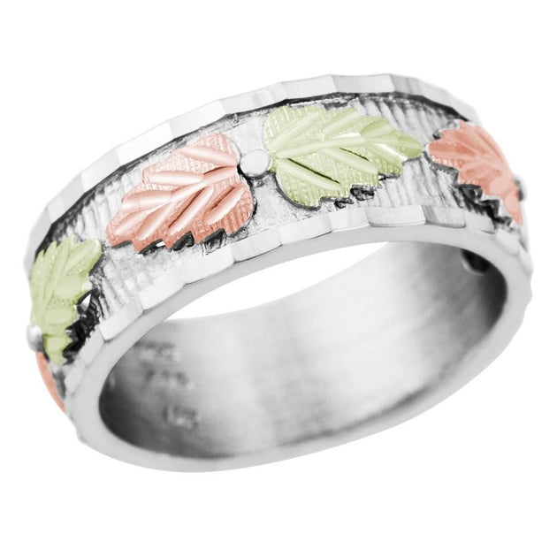 Sterling Silver Black Hills Gold Traditional Ring - Jewelry