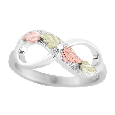 Sterling Silver Black Hills Gold Mondern Foliage Ring II - Jewelry
