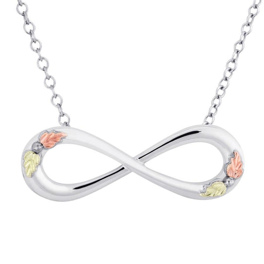 Sterling Silver Black Hills Gold Infinity Pendant - Jewelry