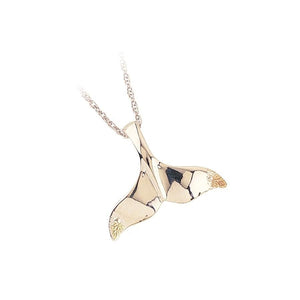 Sterling Silver Black Hills Gold Flipper Pendant - Jewelry