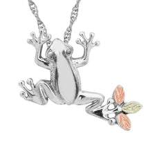 Sterling Silver Black Hills Gold Frog Pendant - Jewelry