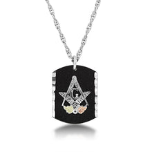 Masonic Sterling Silver Black Hills Gold Pendant