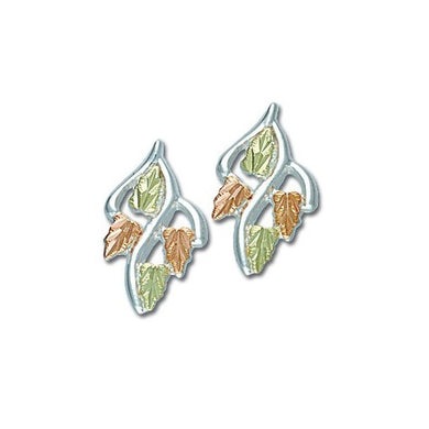 Classic - Sterling Silver Black Hills Gold Earrings