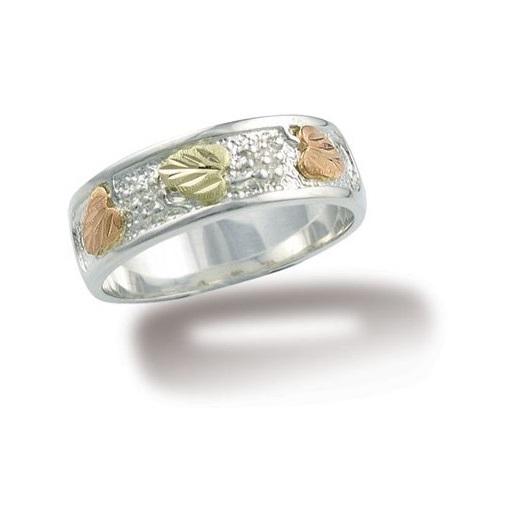 Sterling Silver Black Hills Gold Traditional Ring II - Jewelry