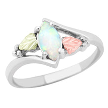 Sterling Silver Black Hills Gold Shining Opal Ring - Jewelry