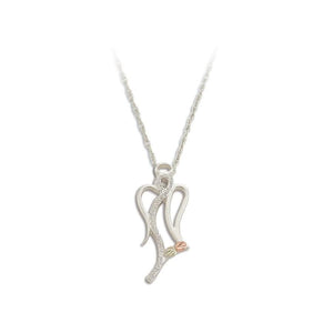 Sterling Silver Black Hills Gold Sweetest Angel Pendant - Jewelry