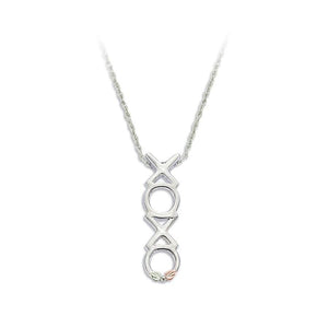 Sterling Silver Black Hills Gold XOXO Pendant - Jewelry