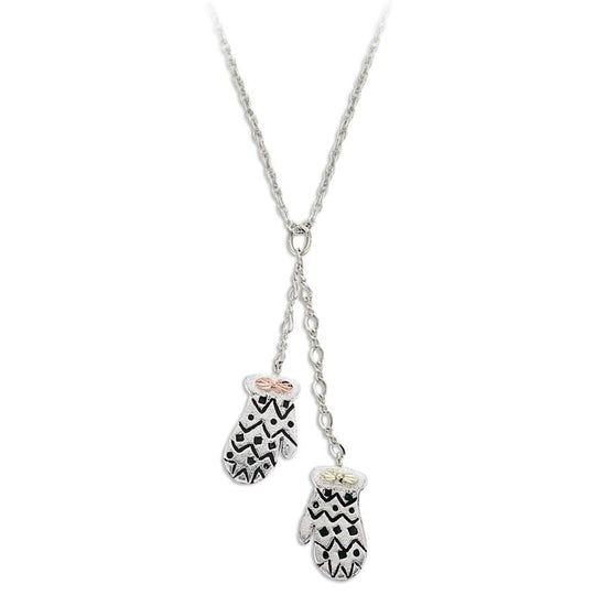 Sterling Silver Black Hills Gold Mittens Pendant - Jewelry