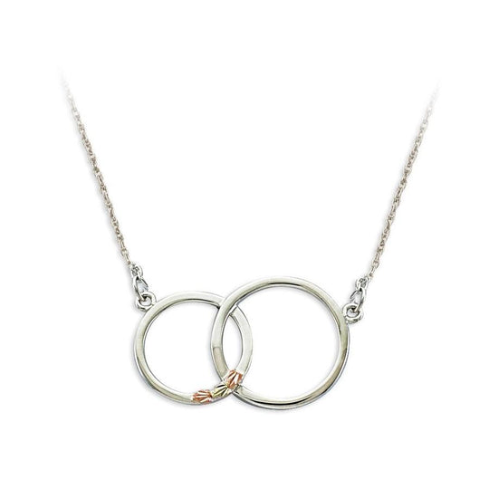 Sterling Silver Black Hills Gold Rings Pendant - Jewelry