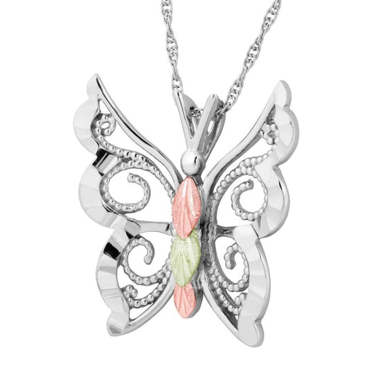 Sterling Silver Black Hills Gold Exsquisite Butterfly - Jewelry