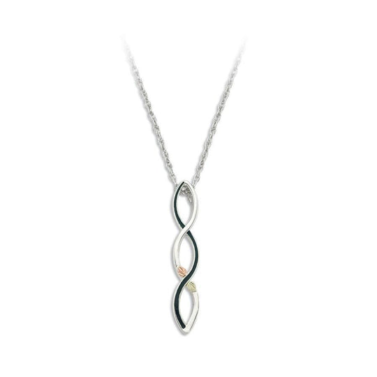 Sterling Silver Black Hills Gold Swivel Pendant - Jewelry
