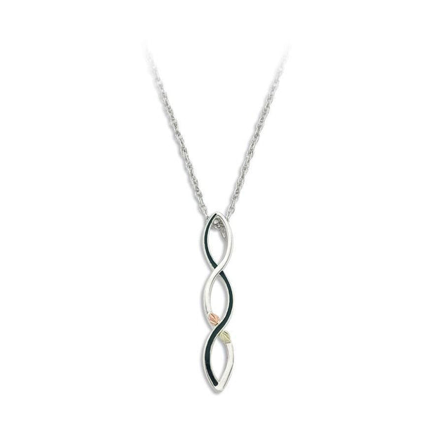 Sterling Silver Black Hills Gold Swivel Pendant - Jewelry