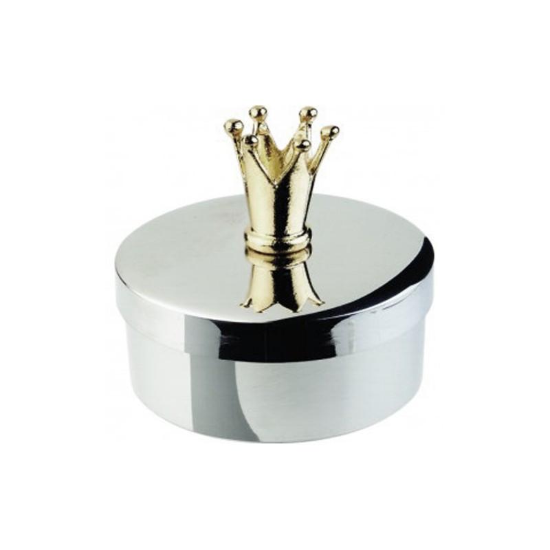 Keepsake Box - Crown 1 7/8 diameter in Pewter - Dining