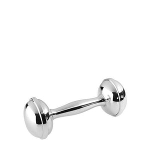 Dumbbell Rattle in Sterling Silver - x