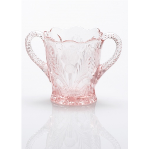 Inverted Thistle Glass Sugar Bowl - 4 Color Options - Baby Gifts