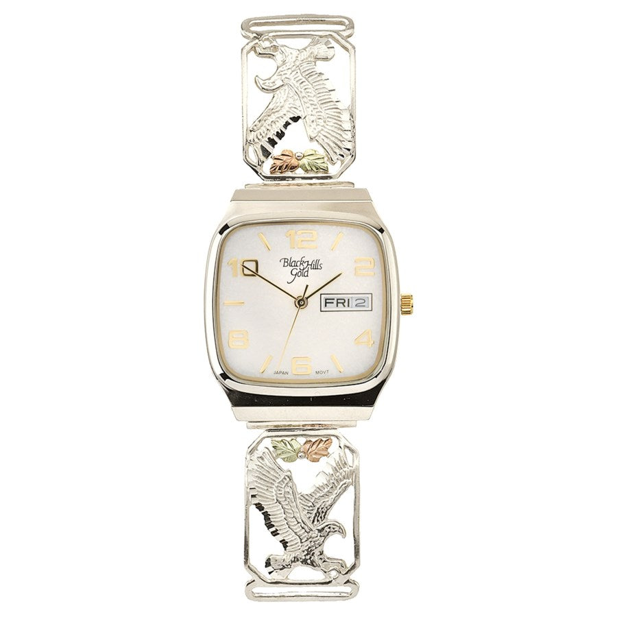 Eagle - Sterling Silver Black Hills Gold Mens Watch